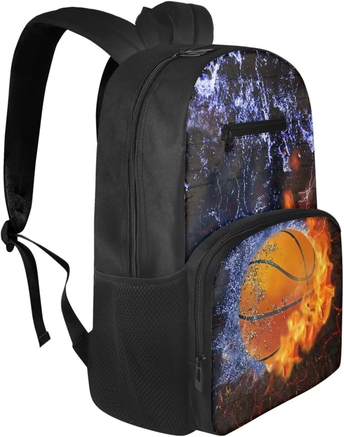 Basketball School Backpack for Boys 8-12 Cool Elementary Middle School Bookbags Lightweight Teen Book Bag Daypack for Girls Back to School Bag Mochilas Para NiñOs