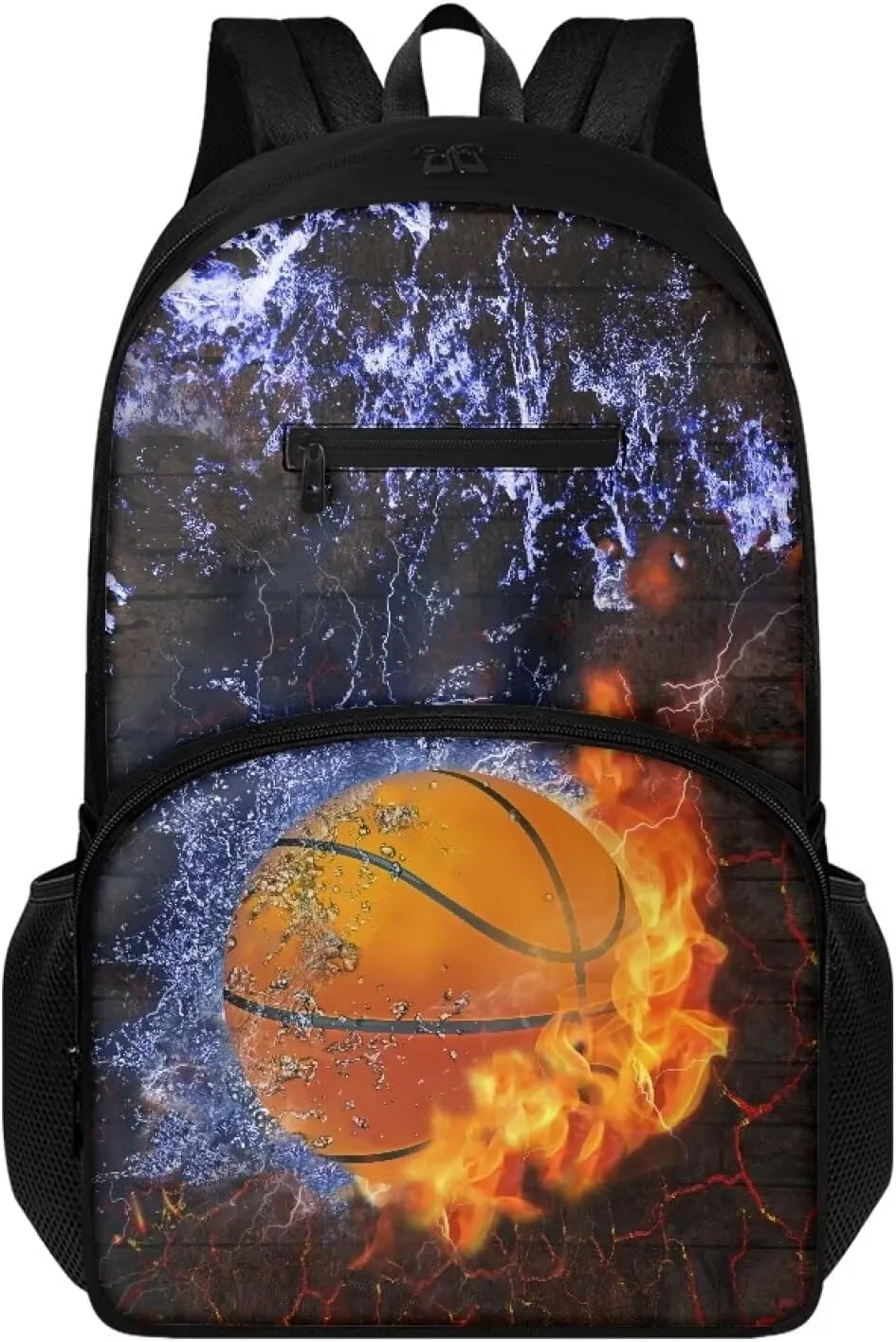 Basketball School Backpack for Boys 8-12 Cool Elementary Middle School Bookbags Lightweight Teen Book Bag Daypack for Girls Back to School Bag Mochilas Para NiñOs
