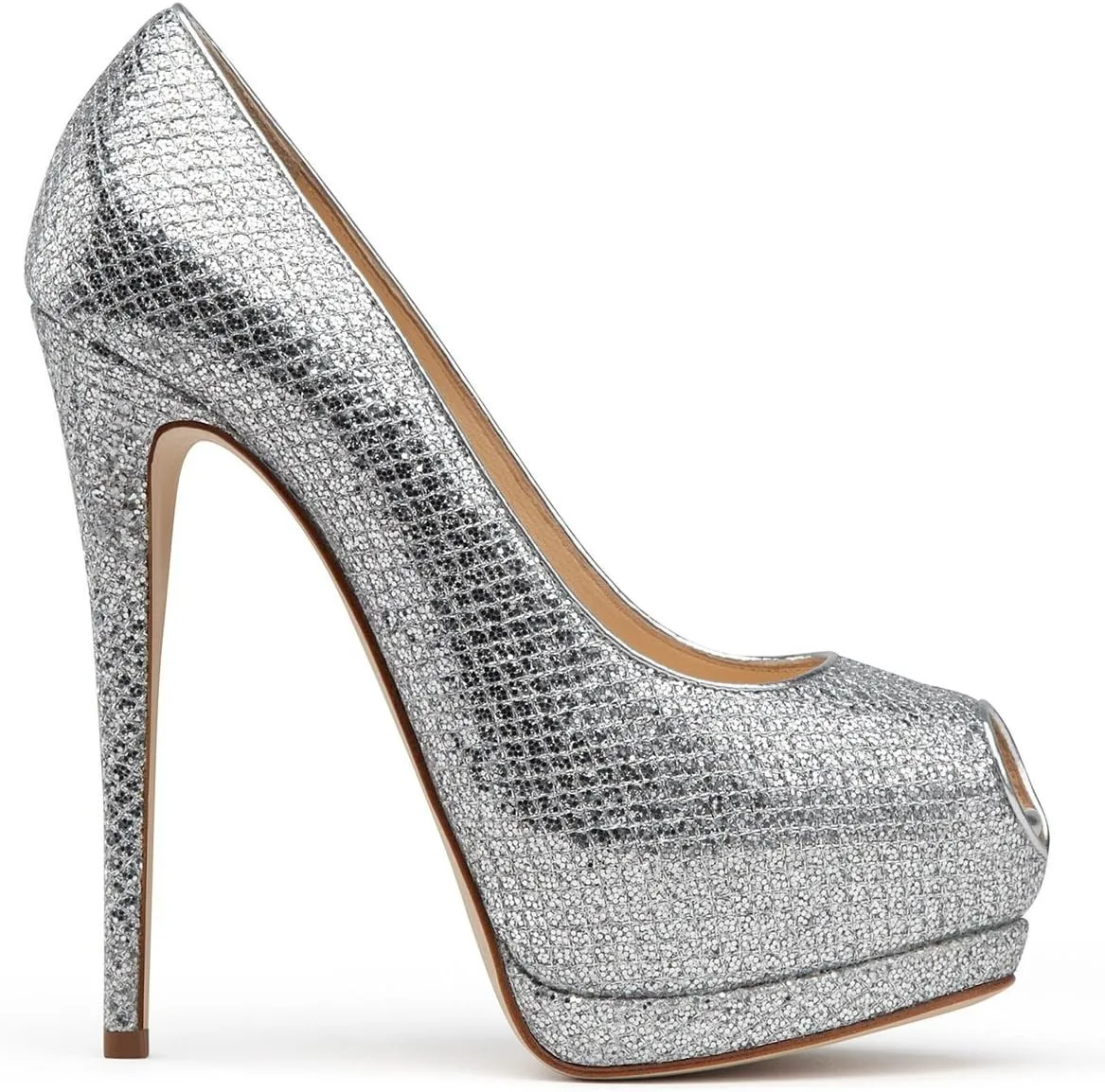 bbruriy Fashion Slip-On High Heeled Platform Pumps Stiletto Court Dressy Party Wedding Shoes 5.9" Heels for Unisex Women Men Plus Size 34-46