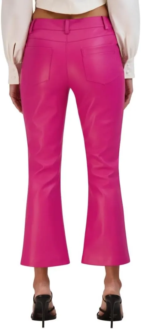 BCBGeneration Women's Faux Leather Flare Leg Pants