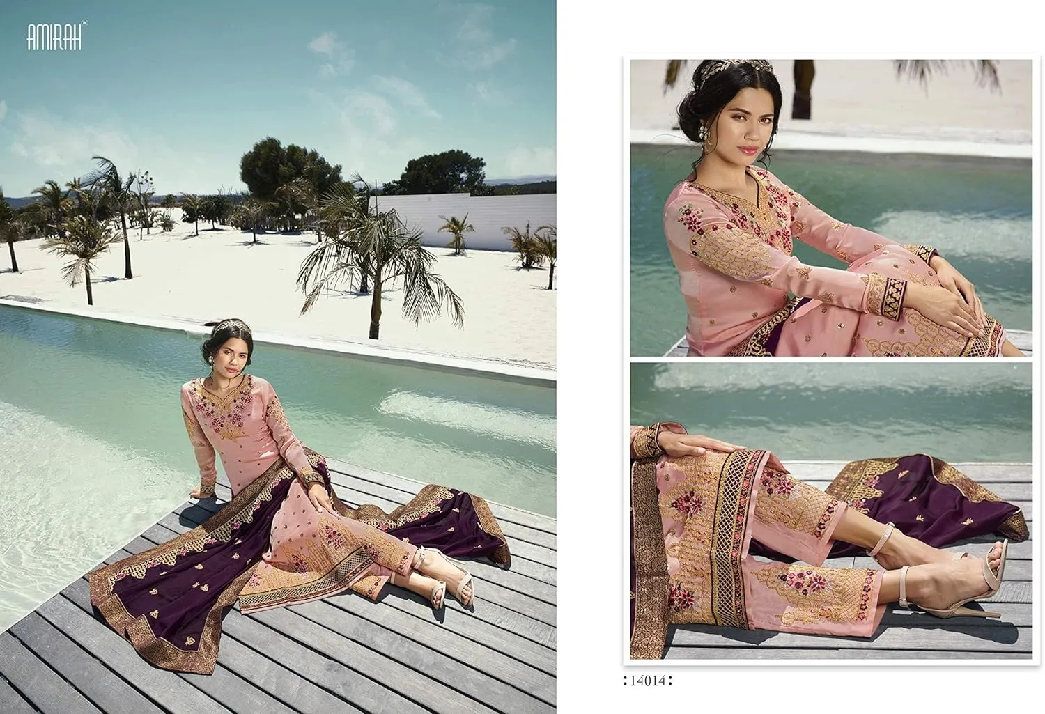 Beautiful Designer Indian Shalwar Kameez Pakistani Style Shalwar Pant Suits For Women