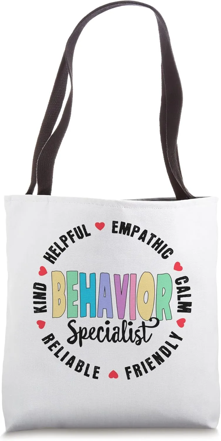 Behavioral Analyst Behavior Specialist Squad Therapist Team Tote Bag