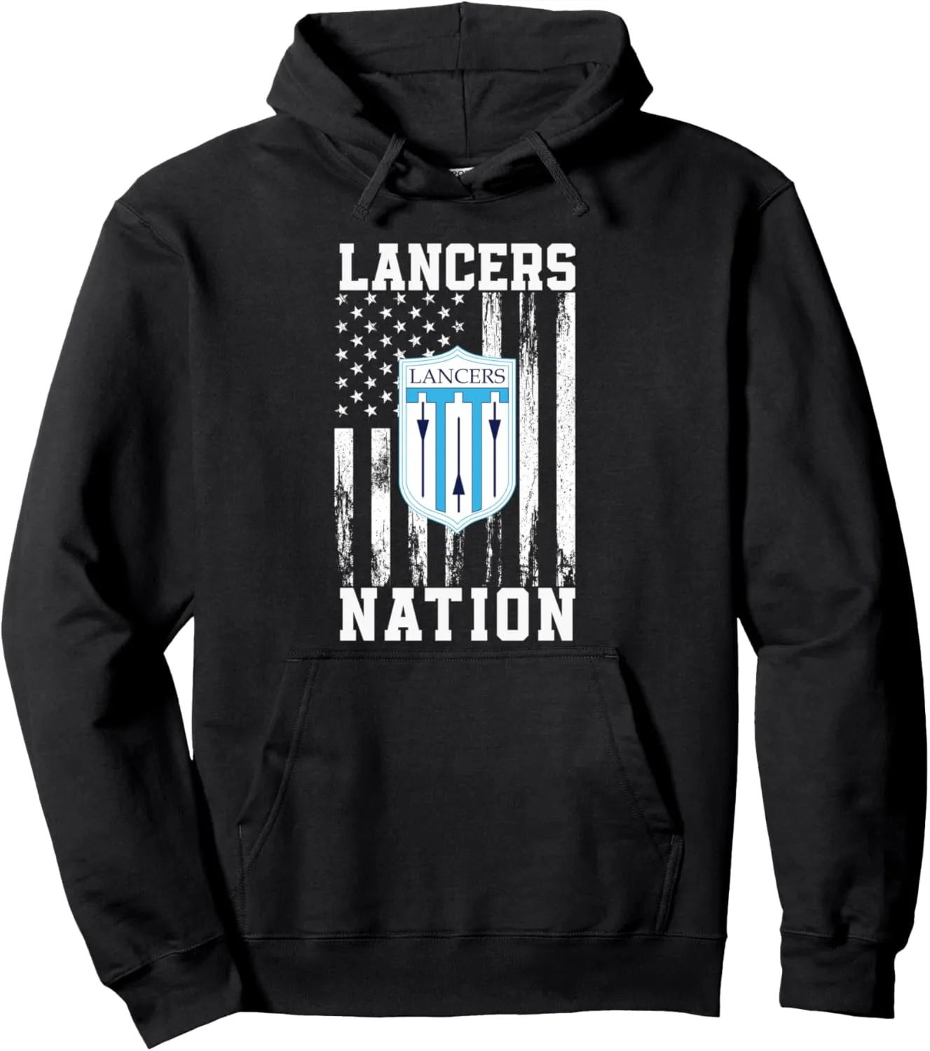 Belleville East Lancers Logo Nation HS Pullover Hoodie