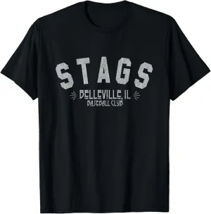 Belleville Stags Old School Baseball T-Shirt