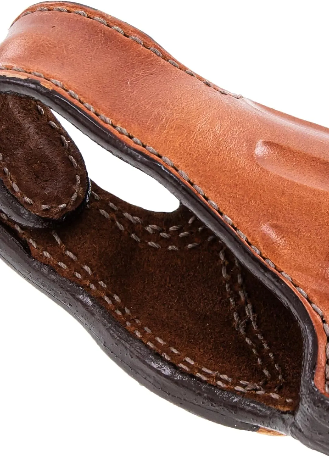 Bianchi Model 5BHL Thumbsnap Suede Lined Belt Gun Holster - Revolver, Tan