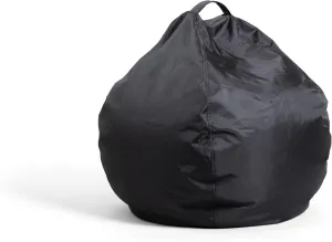 Big Joe Classic Bean Bag Chair, Black Smartmax, Durable Polyester Nylon Blend, 2 feet Teardrop