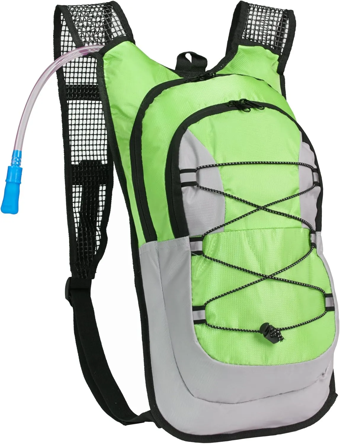 Black Mountain Products Hydration Pack - 2 Liter Water Bladder with Extra Large Storage Compartment