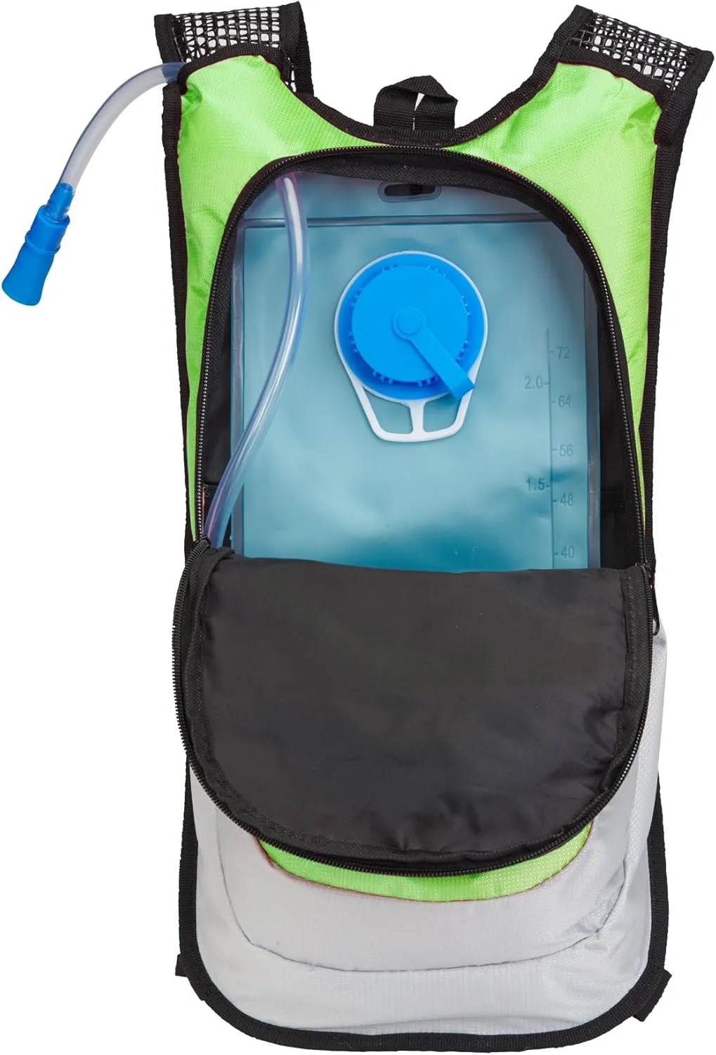 Black Mountain Products Hydration Pack - 2 Liter Water Bladder with Extra Large Storage Compartment