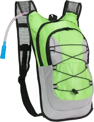 Black Mountain Products Hydration Pack - 2 Liter Water Bladder with Extra Large Storage Compartment