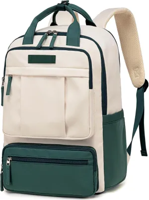 Bluboon Laptop Backpack for Women Waterproof Carry On Backpack Work Business Travel Bookbag Fashion College Schoolbag Fits 15.6 Inch Laptop Bag