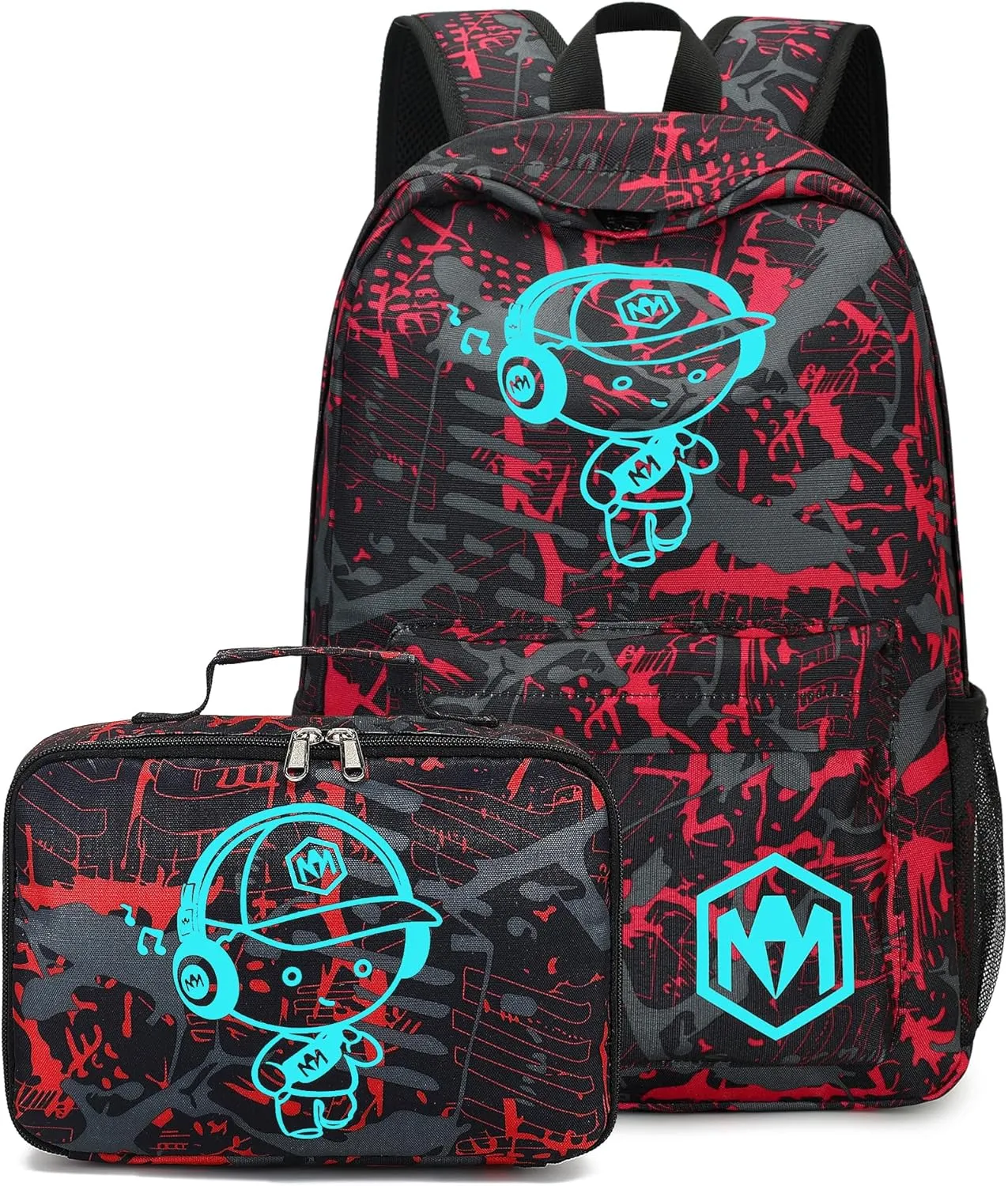 Bluboon Preschool Backpack Kids Kindergarten Backpack With Lunch Box School Book Bags for Elementary Primary Schooler