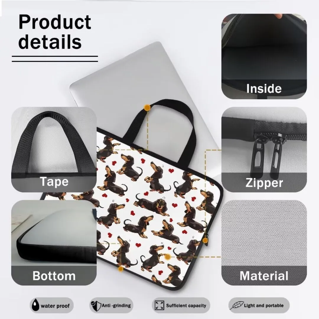 Blue Marble Laptop Sleeve Case for Women Men Water Resistant Computer Carrying Bag Laptop Case Bag with Handle-15 inch