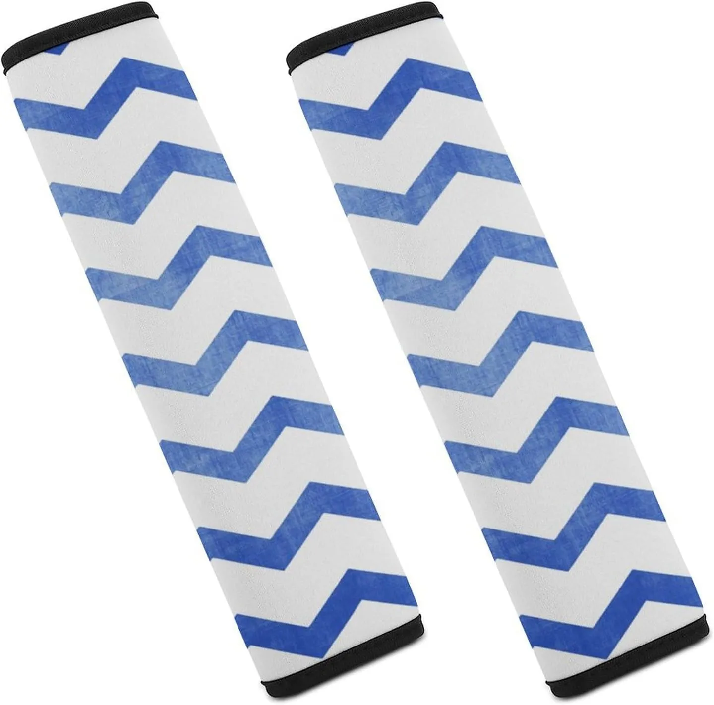 Blue Sea Waves Background Fashion Car Seat Belt Cover Pad for Shoulder Bag Camera Soft Comfort Accessories 2PCS