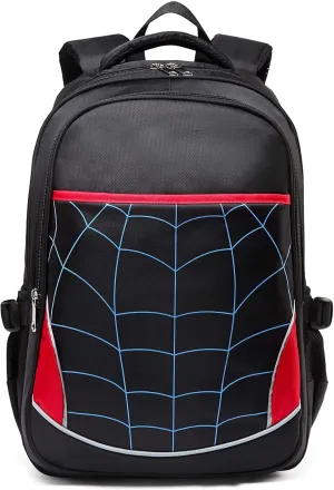 BLUEFAIRY Kids Backpack for Boys Elementary School Bags Kindergarten Primary School Bags Bookbags Back to School Book Bags Gifts Large Campartments Mochilas para Niños 17" Black