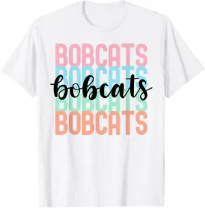 Bobcats Team Mascot School Spirit Game Night T-Shirt