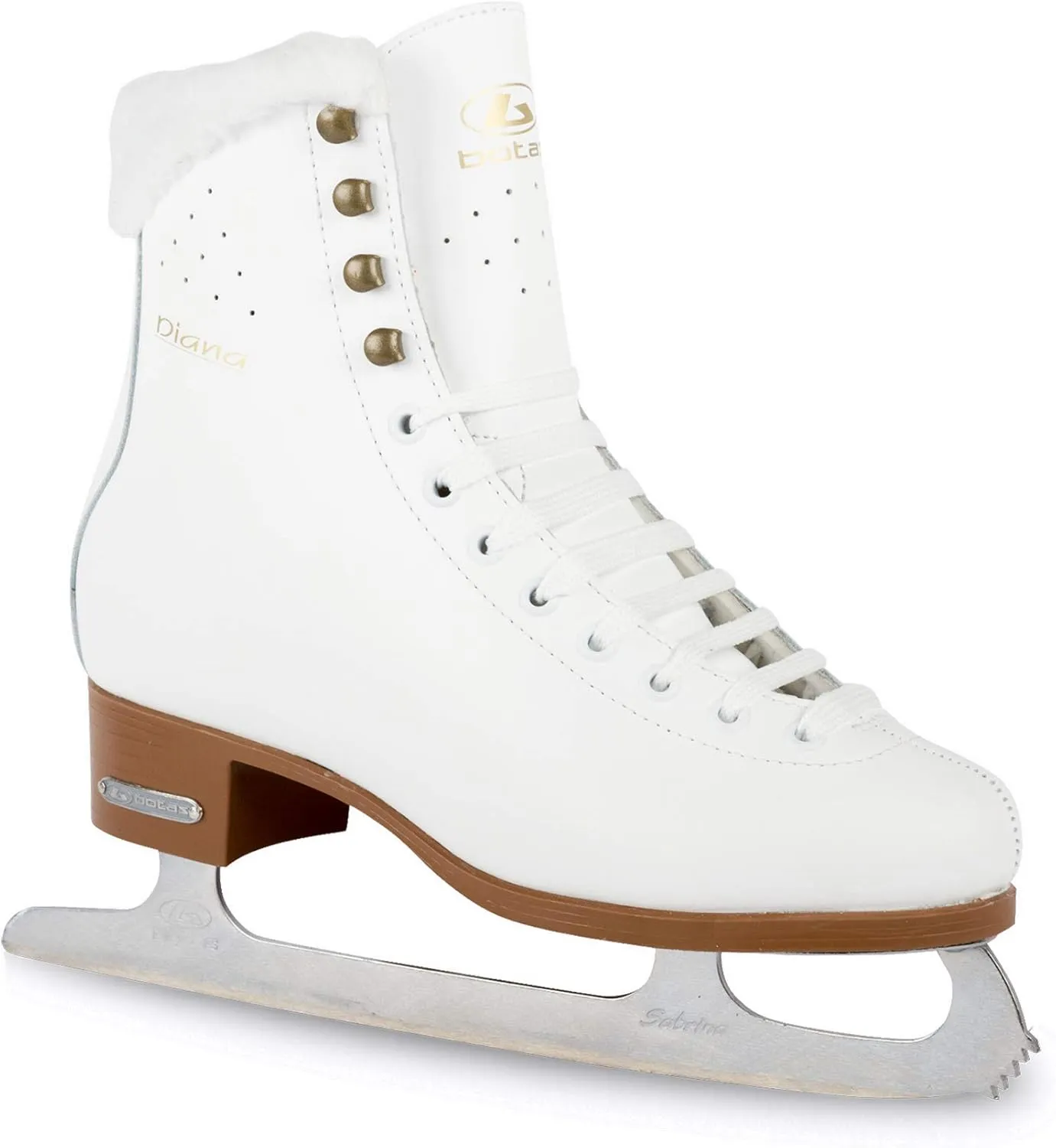 Botas - Models 325, 829, 326 / Made in Europe (Czech Republic) / Figure Ice Skates for Women, Girls, Kids/Sabrina Blades/White Color