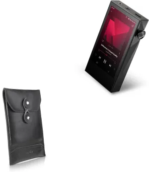 BoxWave Case Compatible with Astell & Kern A&Ultima SP3000M - Nero Leather Envelope, Leather Wallet Style Flip Cover