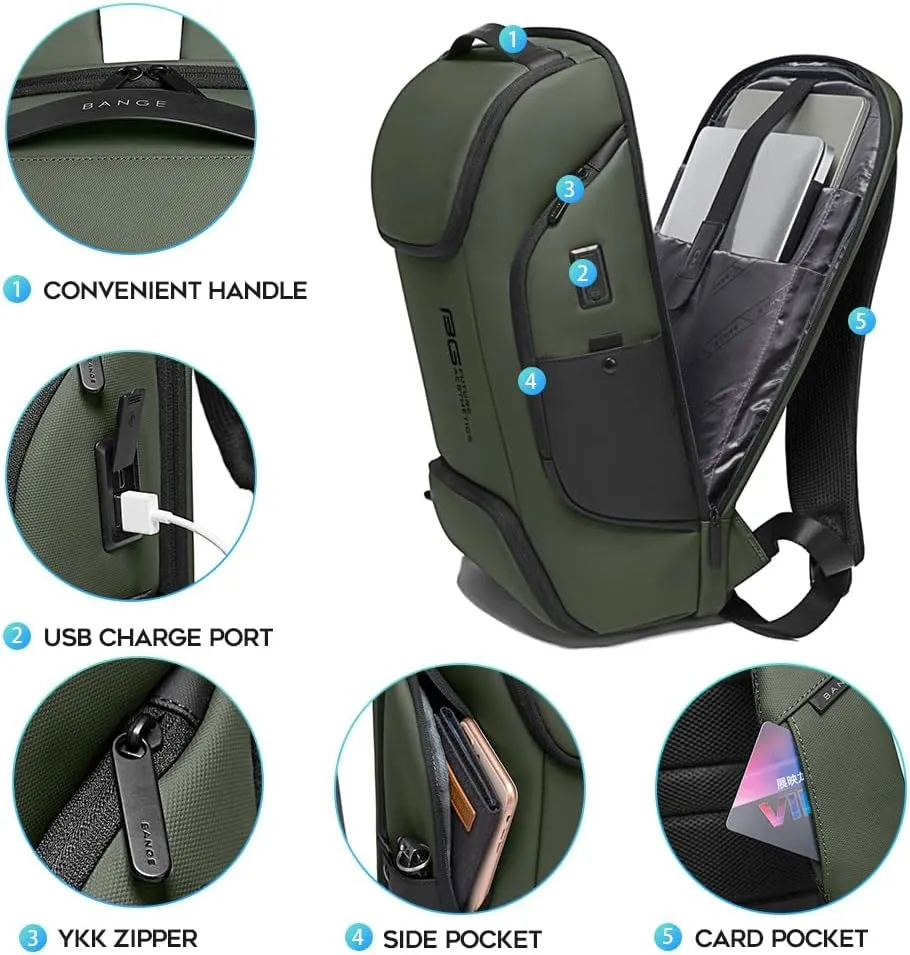 Business Laptop Smart backpack Can Hold 15.6 Inch Laptop Commute Backpack Carry on bag for men and women