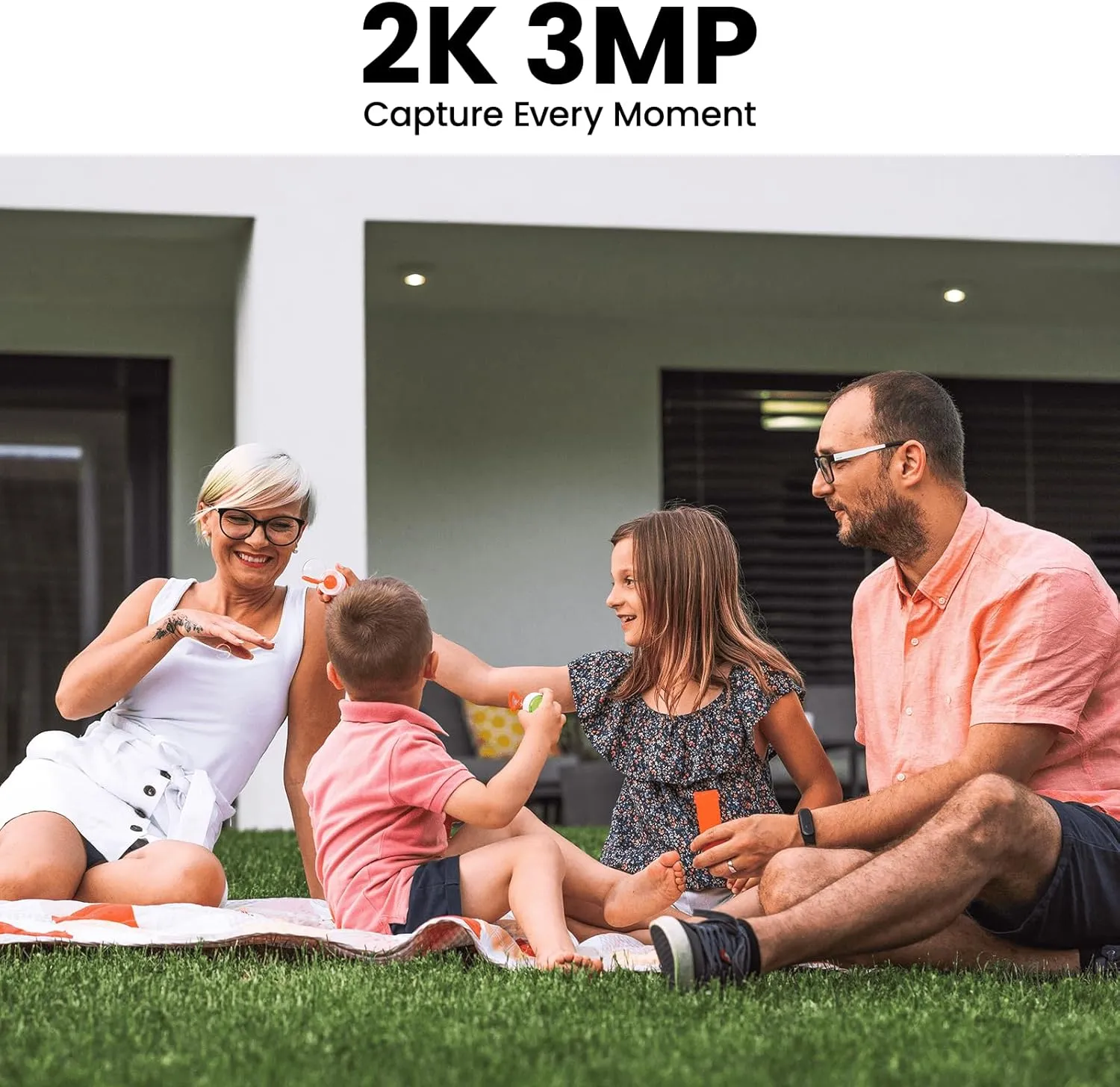 Cameras for Home Security-2K Wireless Security Camera Outdoor with AI Motion Detection & Siren, Non-Stop Solar Powered Charging, Color Night Vision, SD/Cloud Storage, Waterproof, S1 4P