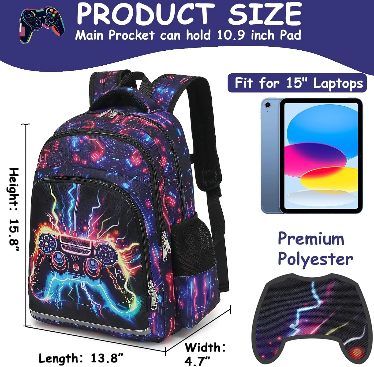 CAMTOP Kids Backpack for School Boys Girls Preschool Kindergarten Elementary Bookbag