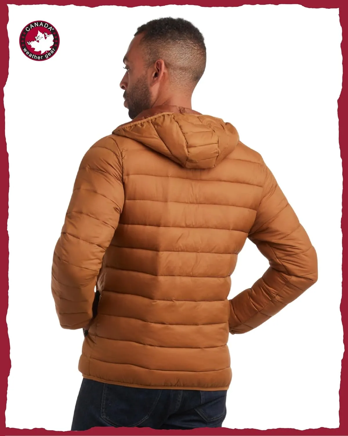 CANADA WEATHER GEAR Mens' Puffer Jacket - Lightweight Packable Bubble Coat, Water Resistant Outerwear Jackets for Men (M-XXL)