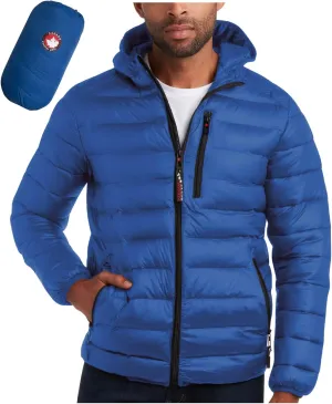 CANADA WEATHER GEAR Mens' Puffer Jacket - Lightweight Packable Bubble Coat, Water Resistant Outerwear Jackets for Men (M-XXL)
