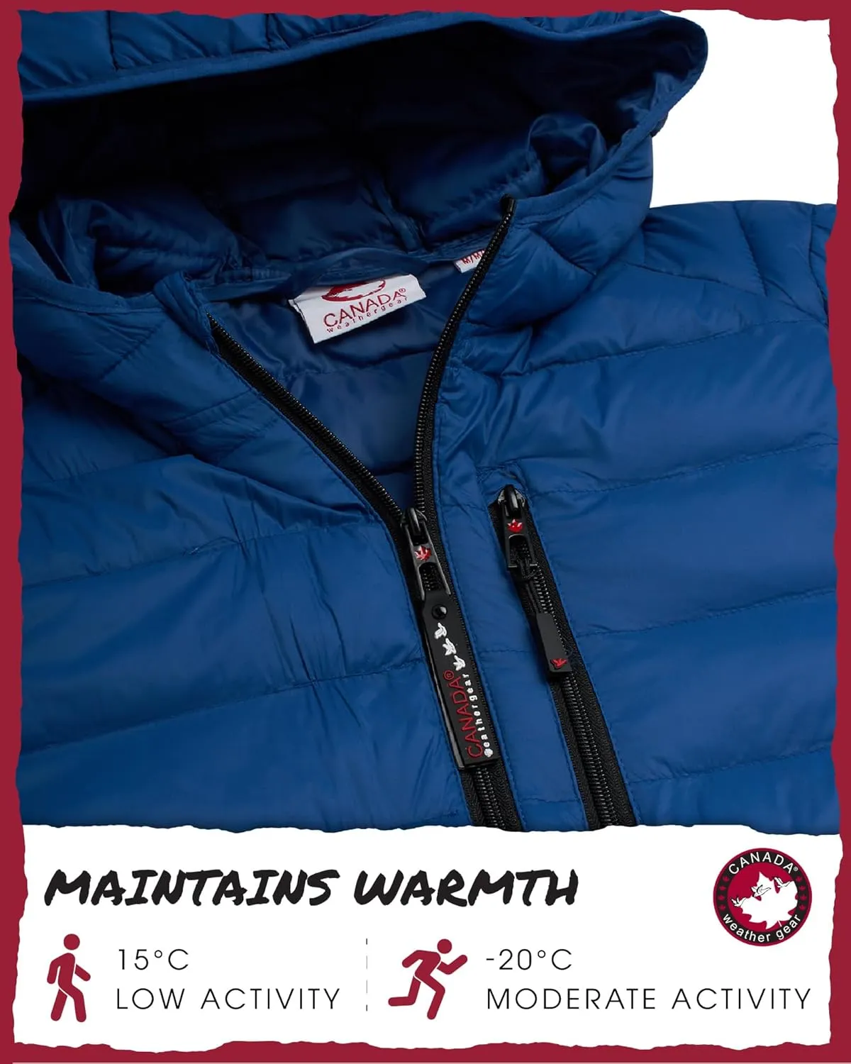 CANADA WEATHER GEAR Mens' Puffer Jacket - Lightweight Packable Bubble Coat, Water Resistant Outerwear Jackets for Men (M-XXL)