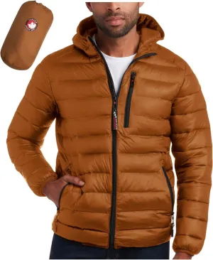 CANADA WEATHER GEAR Mens' Puffer Jacket - Lightweight Packable Bubble Coat, Water Resistant Outerwear Jackets for Men (M-XXL)