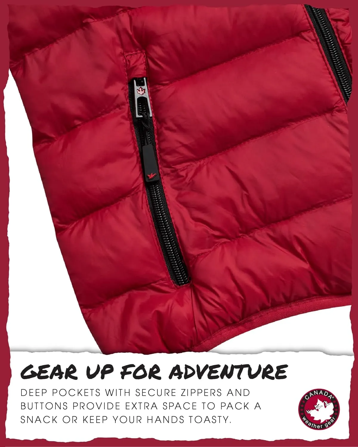 CANADA WEATHER GEAR Women's Puffer Jacket - Packable Bubble Coat, Water Resistant Outerwear Jackets for Women (XXS-M)