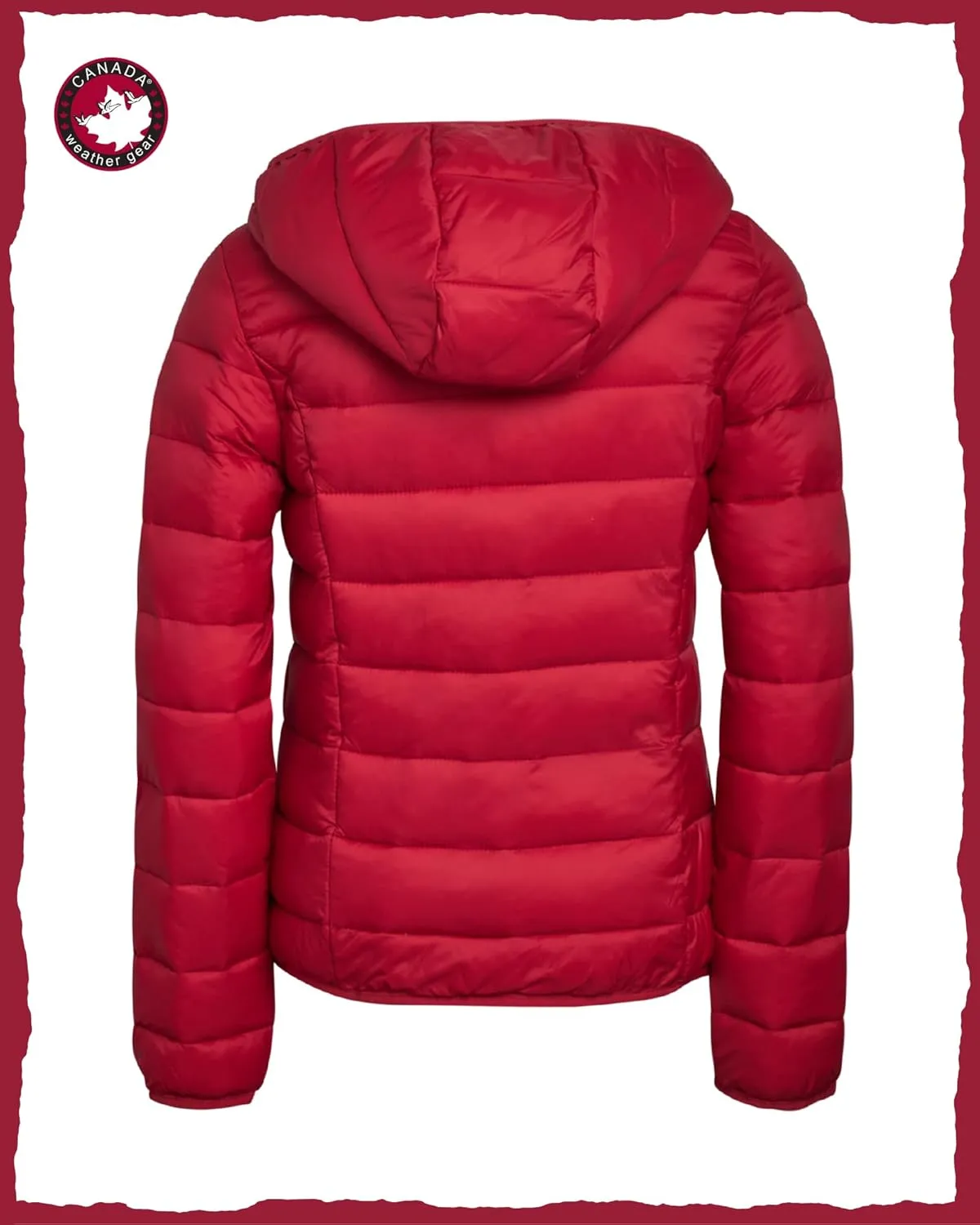 CANADA WEATHER GEAR Women's Puffer Jacket - Packable Bubble Coat, Water Resistant Outerwear Jackets for Women (XXS-M)