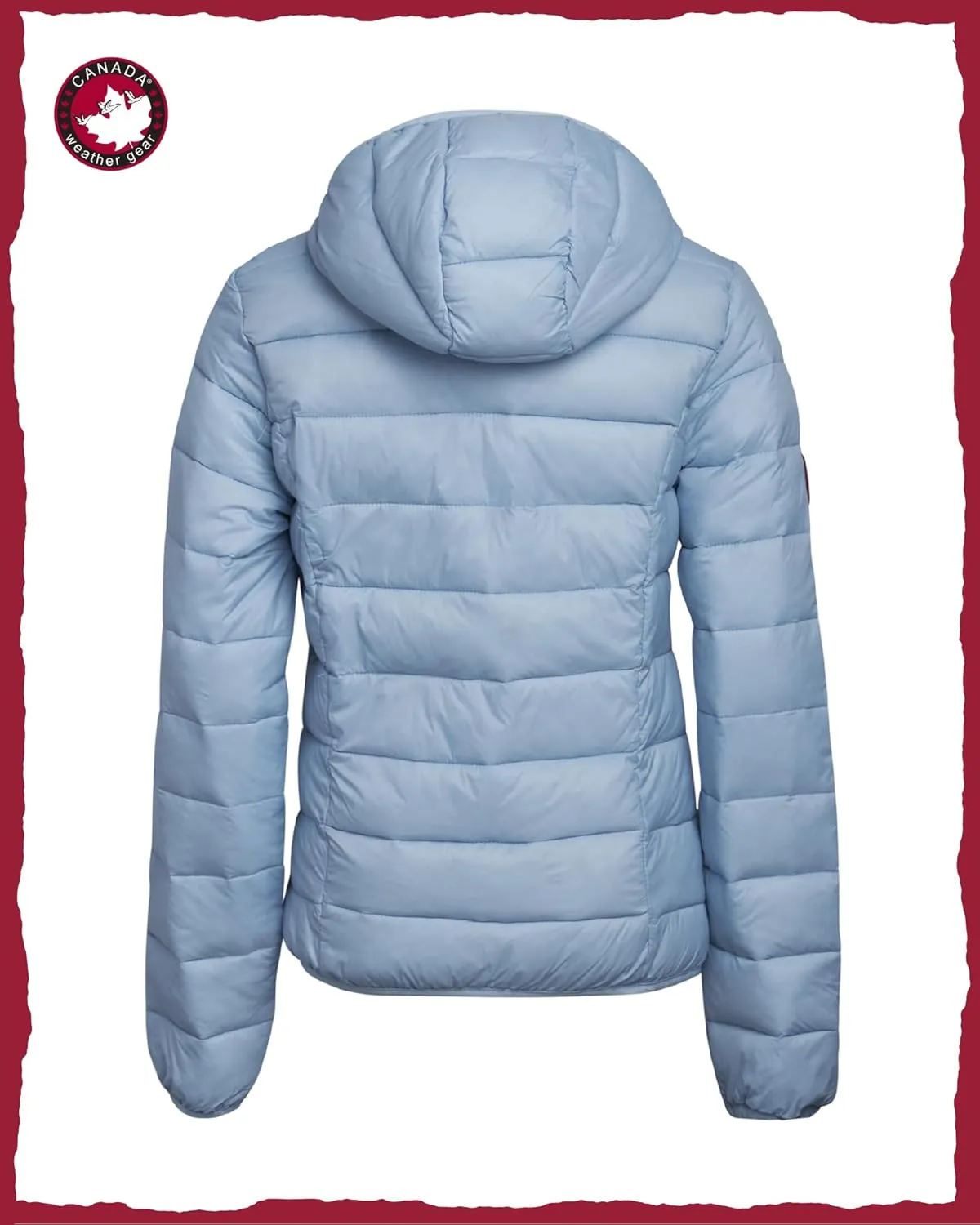 CANADA WEATHER GEAR Women's Puffer Jacket - Packable Bubble Coat, Water Resistant Outerwear Jackets for Women (XXS-M)
