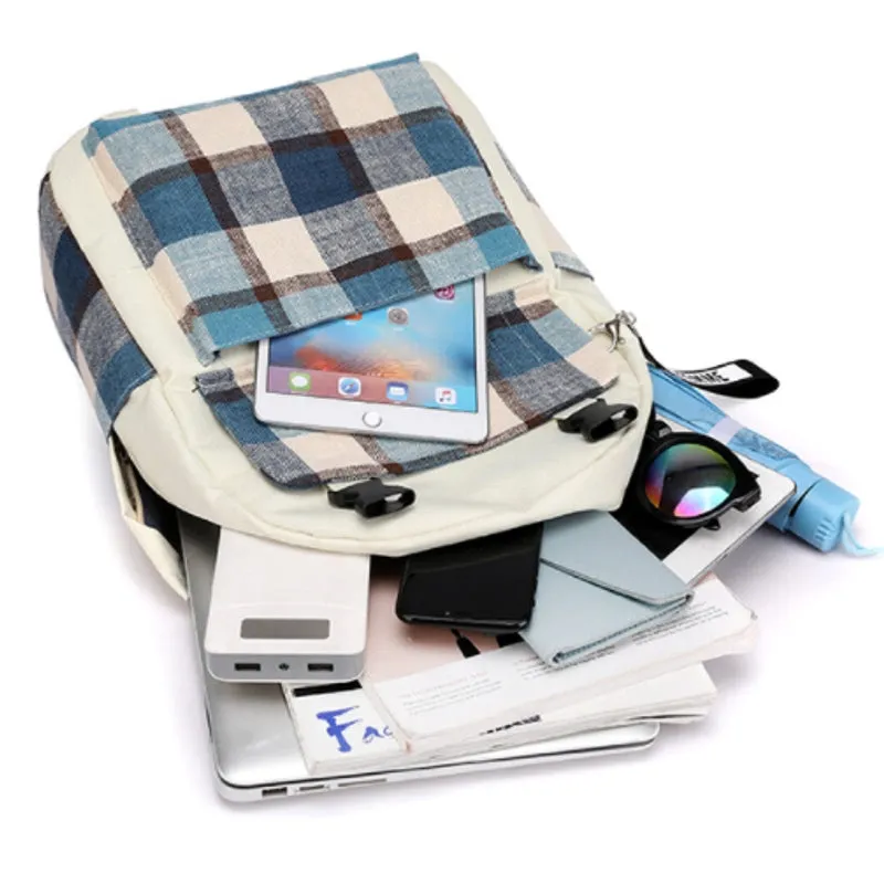 Canvas Backpack Can Even Carry Large-Sized And Heavy Books