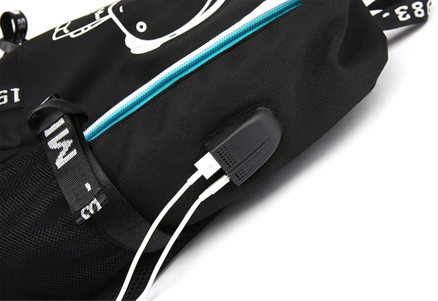 Canvas Casual Backpack Rucksack Daypack Laptop Bag Schoolbag School Bag with USB port 2