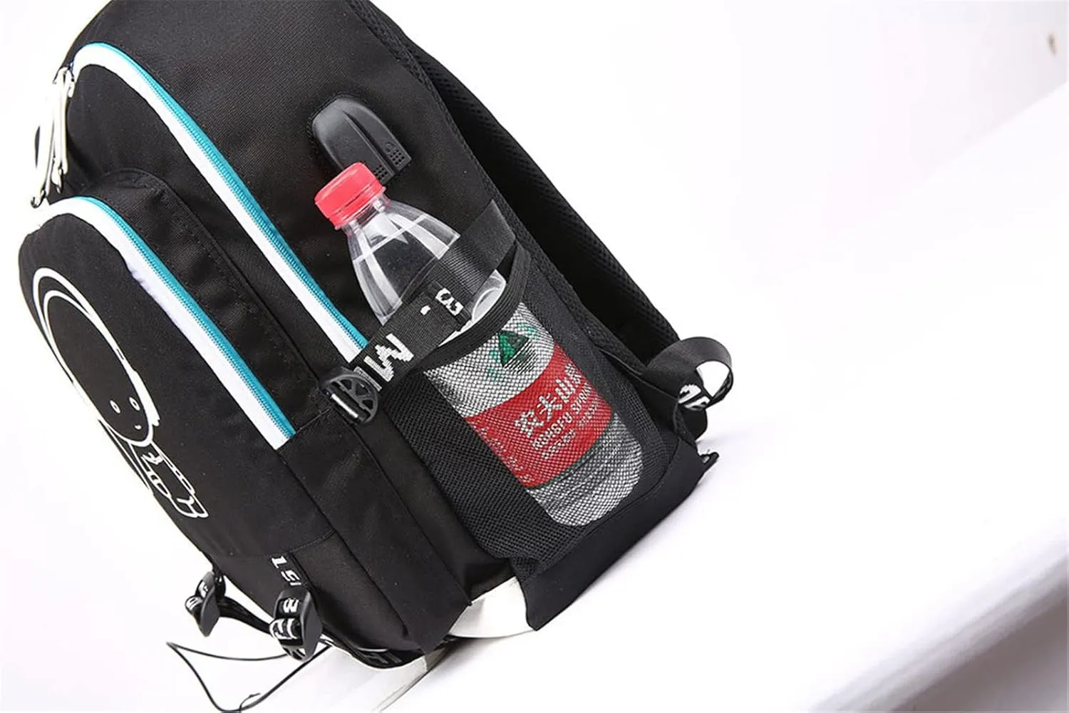 Canvas Casual Backpack Rucksack Daypack Laptop Bag Schoolbag School Bag with USB port 2