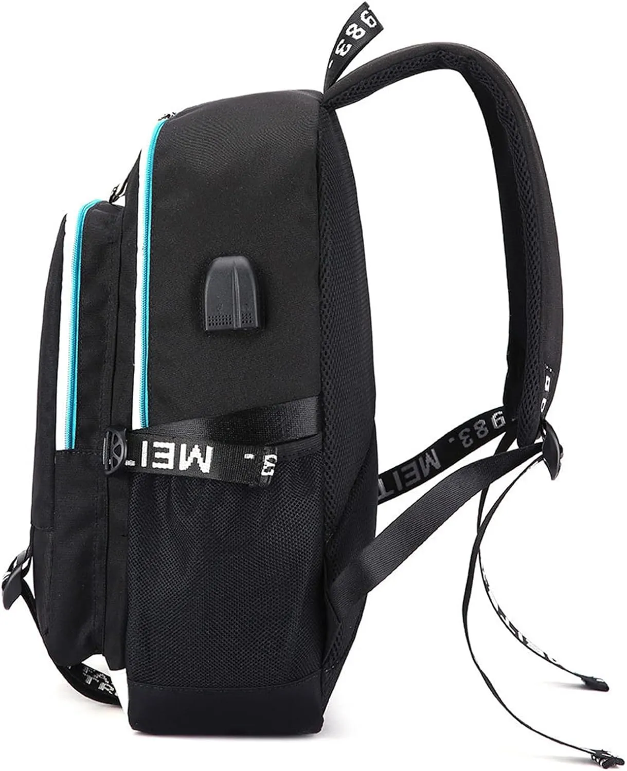 Canvas Casual Backpack Rucksack Daypack Laptop Bag Schoolbag School Bag with USB port 2