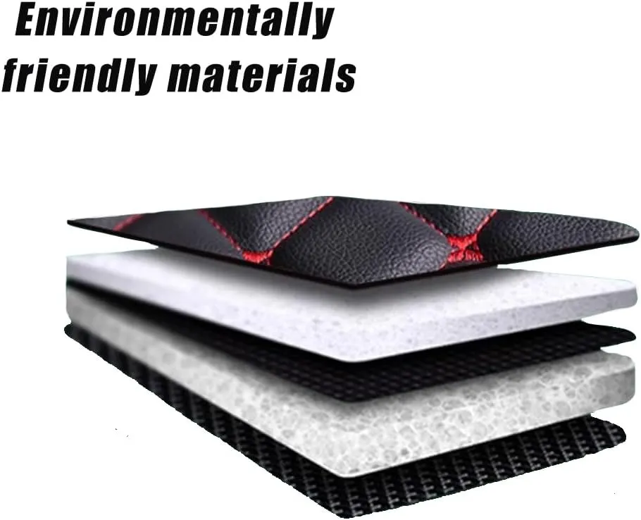 Car Boot Mat for GMC Yukon XL Chevrolet Suburban 2015-2020, Boot Trunk Mat Liner Non Slip Protector Protects Vehicle Carpet,2-D Red