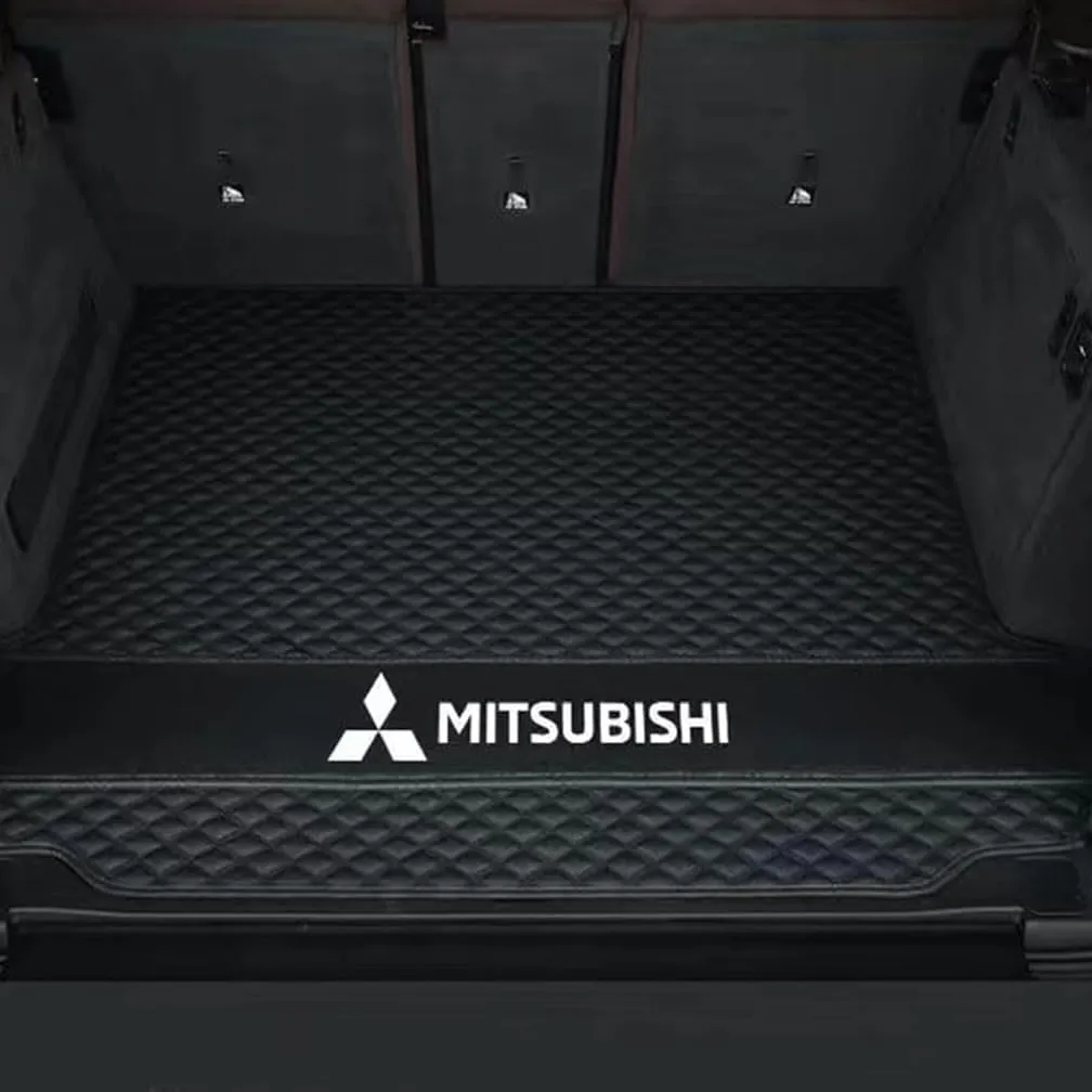 Car Boot Mats, for Mitsubishi Mirage G4(A1O) 2013-2019 Rear Trunk Storage Cargo Anti-Scratch Protector Tray Cover Liner, Auto Accessories,A-Black