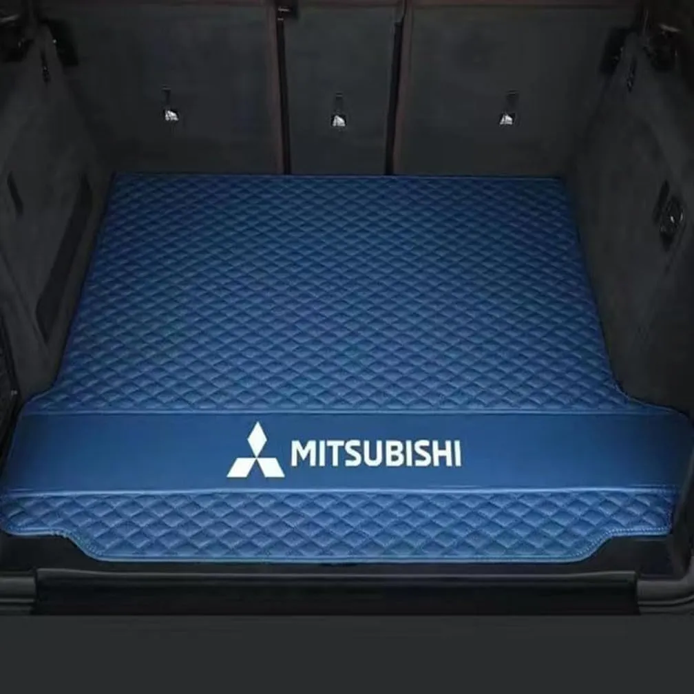 Car Boot Mats, for Mitsubishi Mirage G4(A1O) 2019- Rear Trunk Storage Cargo Anti-Scratch Protector Tray Cover Liner, Auto Accessories,B-Blue