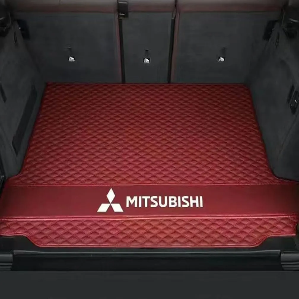 Car Boot Mats, for Mitsubishi Mirage G4(A1O) 2019- Rear Trunk Storage Cargo Anti-Scratch Protector Tray Cover Liner, Auto Accessories,C-Brown