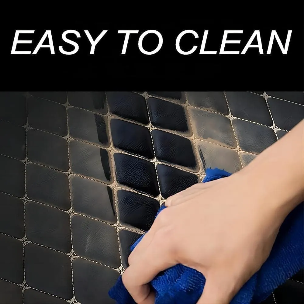 Car Leather Boot Mats for Mitsubishi Mirage 2012-2022, Waterproof Anti Scratch Anti Slip Trunk Pad Cargo Protector Liners Auto Accessories,F