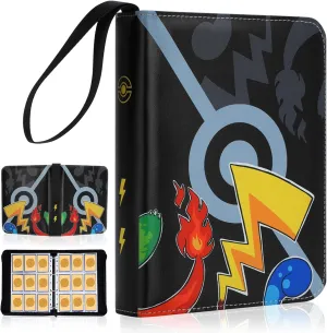 Card Binder 9 Pocket, Trading Card Binder Holder Fits 900 Cards with 50 Removable Sleeves, Card Collection Binder Album Book Case for Boys Girls Toys Gift