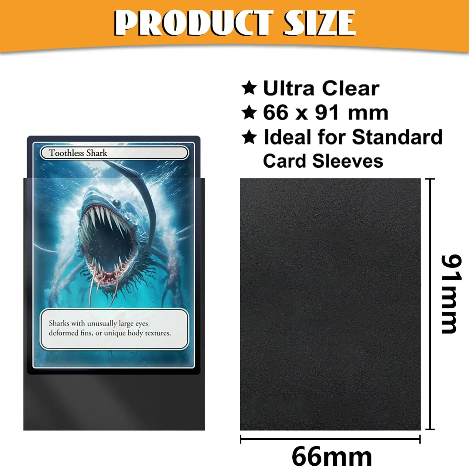 Card Sleeves Magic The Gathering,Trading Card Sleeves for Standard Card,Plastic Sleeve Fit for Football,Baseball,MTG,Yugioh,Sports Cards (12 se, 66 * 91mm)
