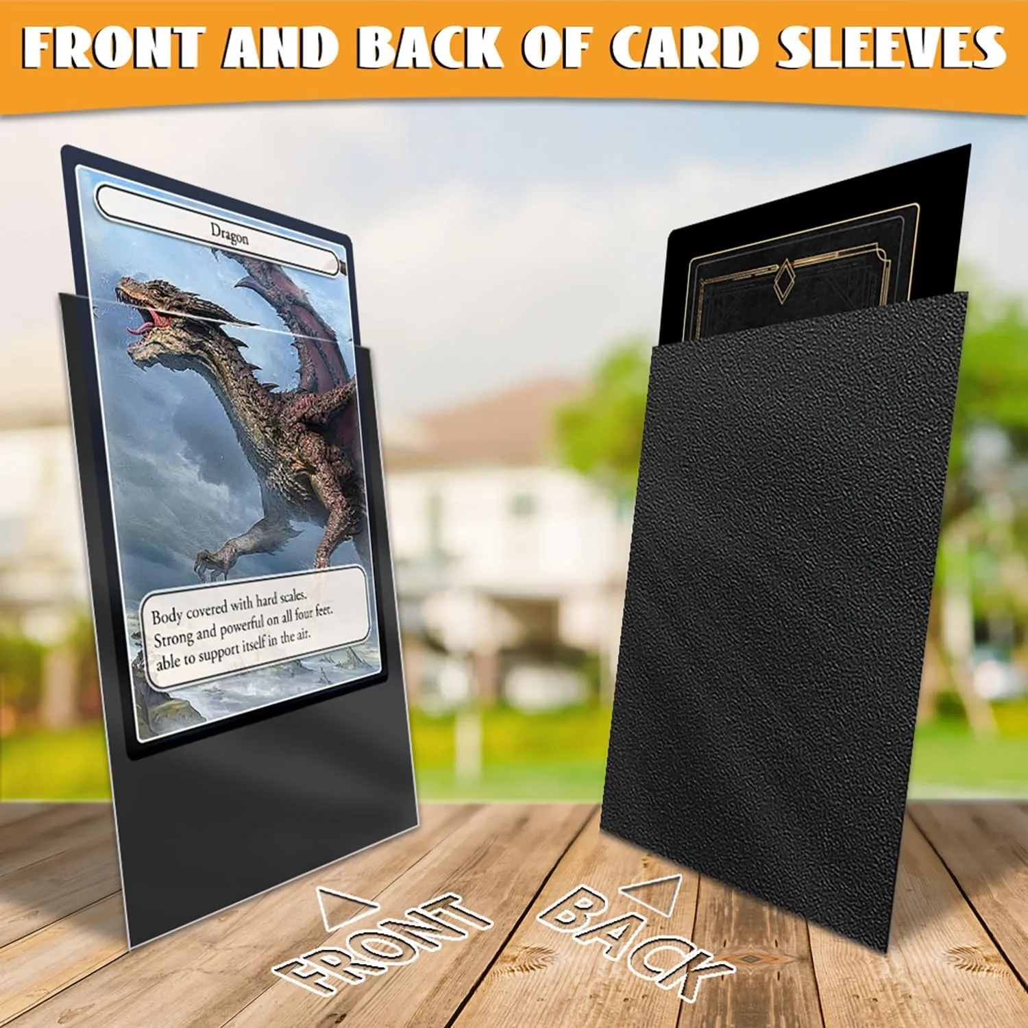 Card Sleeves Magic The Gathering,Trading Card Sleeves for Standard Card,Plastic Sleeve Fit for Football,Baseball,MTG,Yugioh,Sports Cards (12 se, 66 * 91mm)