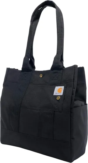 Carhartt Vertical, Durable Water Resistant Tote Bag with Snap Closure