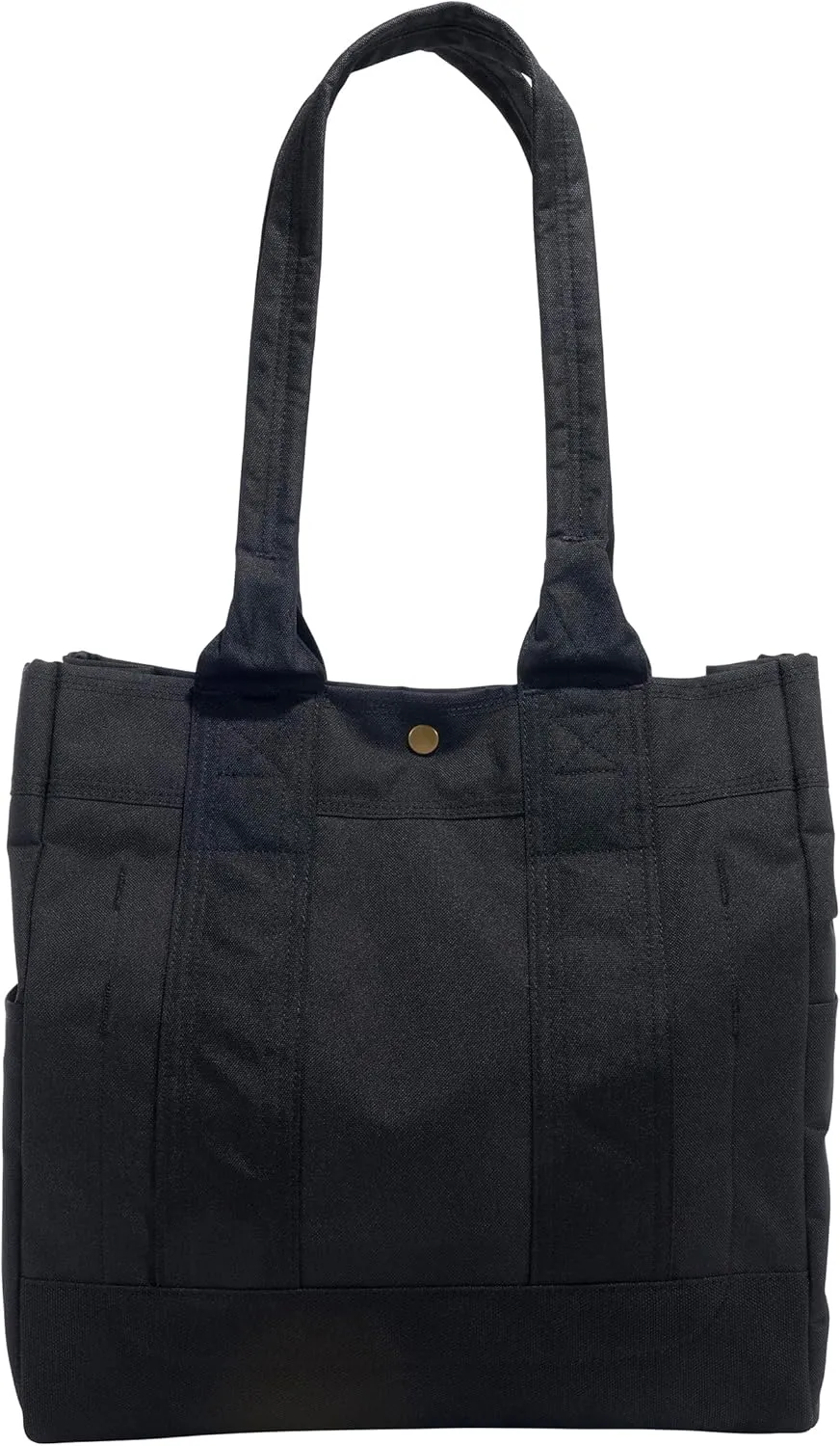 Carhartt Vertical, Durable Water Resistant Tote Bag with Snap Closure
