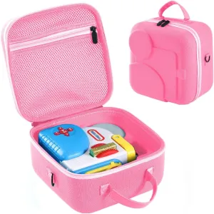 Carrying Case Compatible with Little Tikes Story Dream Machine, Portable Storage Case for Books, Character and Other Accessories - Suitable for Travel and Home Storage (Pink)