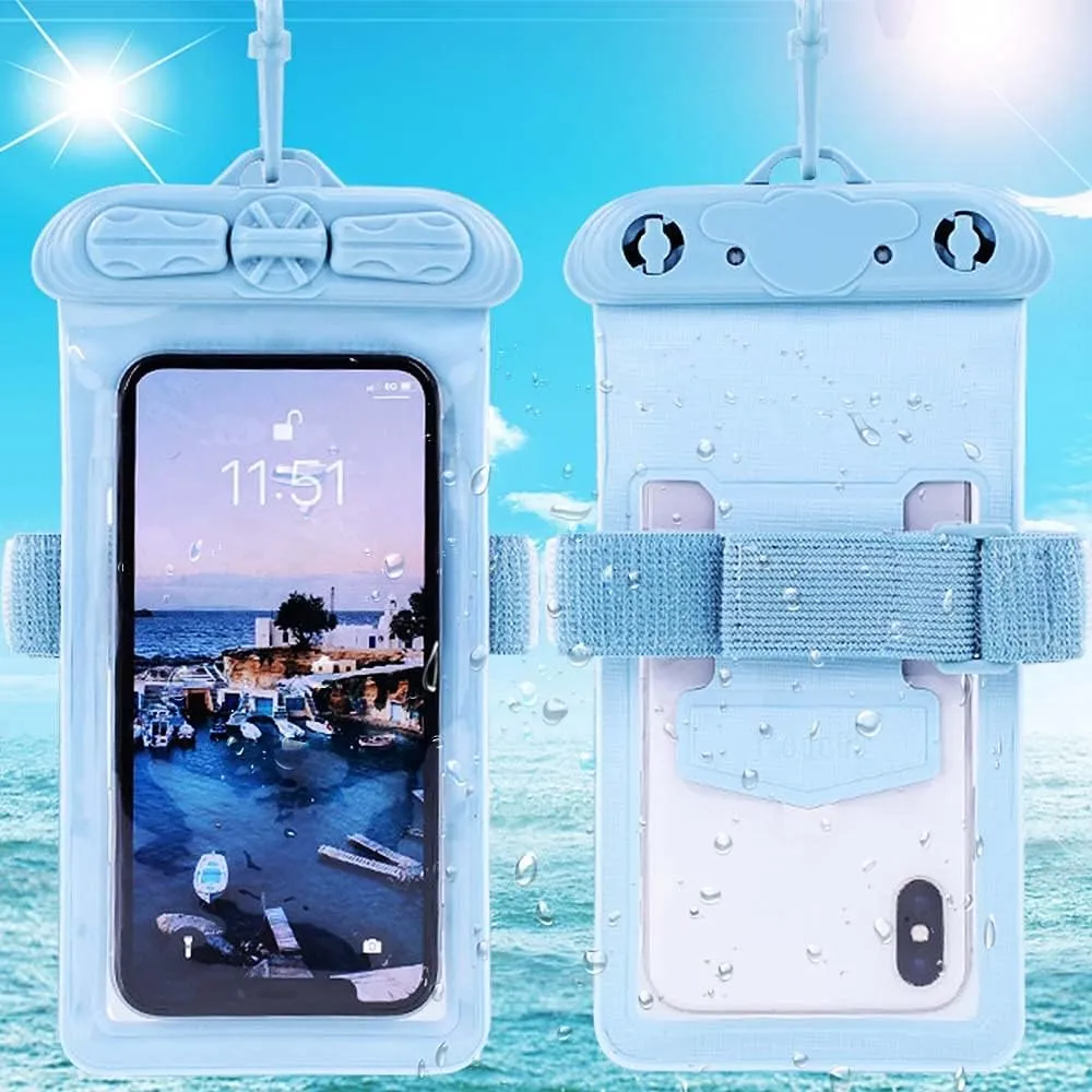 Case Cover, Compatible with LG Prada Phone by LG L-02D docomo Waterproof Pouch Dry Bag (Not Screen Protector Film) New Version Blue