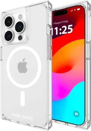 Case-Mate BLOX iPhone 15 Pro Case - Clear [12ft Drop Protection] [Compatible with MagSafe] [Anti Yellowing] Magnetic Bumper Cover with Edges for iPhone 15 Pro 6.1", Anti-Scratch, Shockproof, Slim