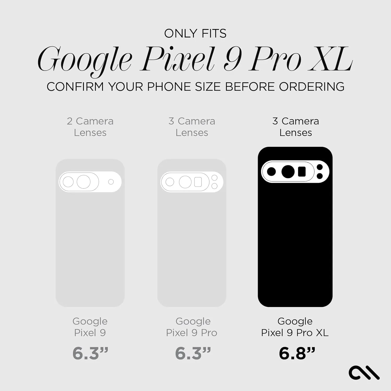 Case-Mate Google Pixel 9 Pro XL Case [6.8", 2024] [12ft Drop Protection] [Wireless Charging Compatible] Signature Clear Mobile Cover for Google Pixel 9 Pro XL - Anti-Yellowing, Anti-Scratch,Shockproof