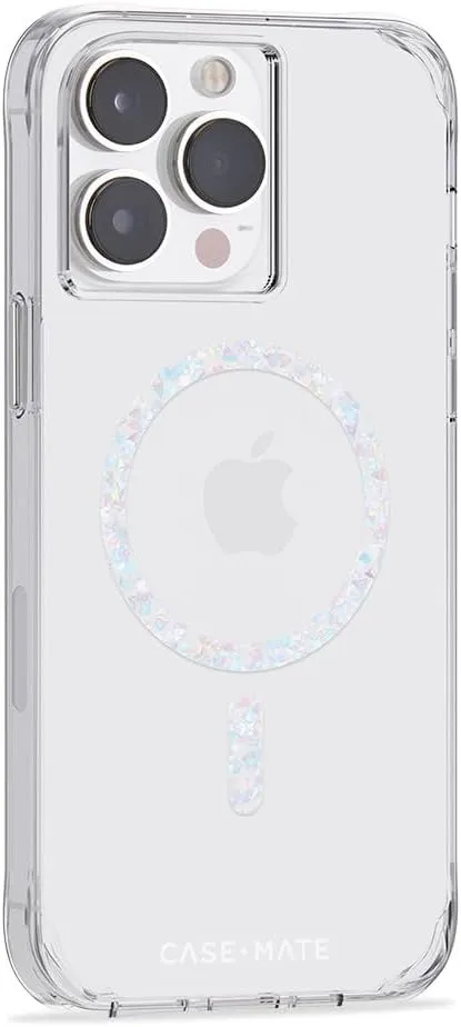 Case-Mate iPhone 14 Pro Max Case - Clear Twinkle Diamond [10FT Drop Protection] [Compatible with MagSafe] Magnetic Cover with Cute Bling Sparkle for iPhone 14 Pro Max 6.7", Anti-Yellow, Anti-Scratch